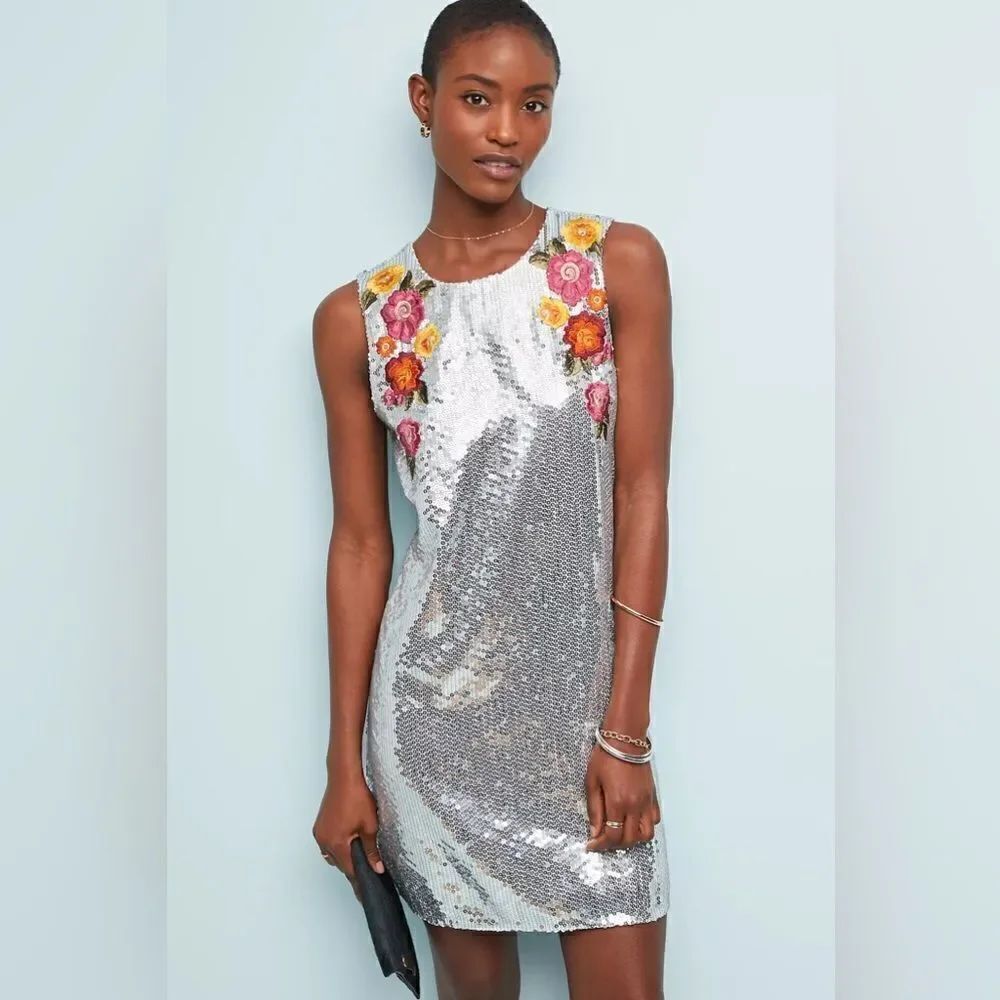 Anthropologie x Varun Bahl Sequin Shift Dress